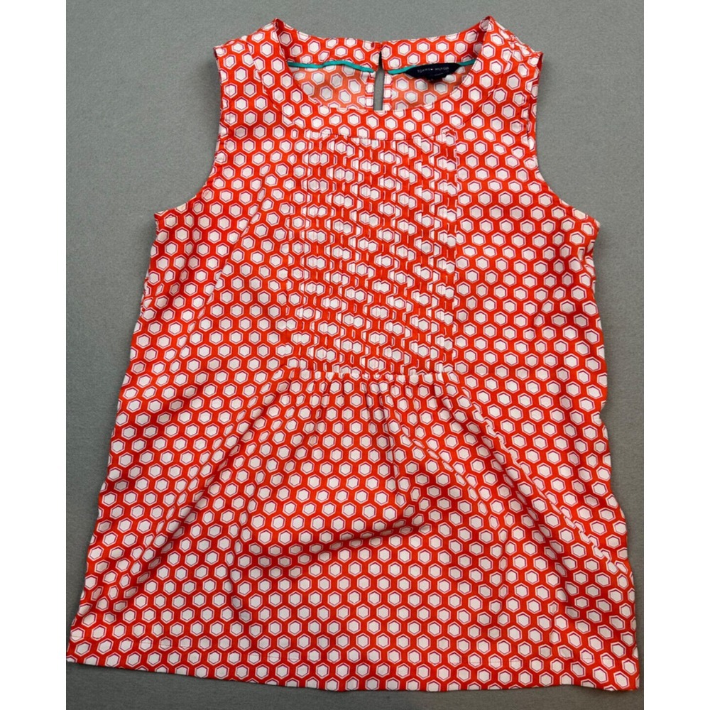 Tommy Hilfinger Women's Sleeveless Blouse Orange/Pink Size S